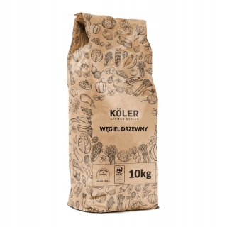 KOLER drevené uhlie na grilovanie 10kg HRUBÉ KUSY gastro